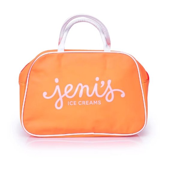 Jeni's Splendid Ice Cream 2023 Traveler Bag in Orange NWT and Out-of-Print - Picture 1 of 3
